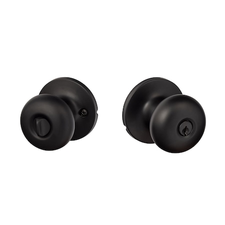 Sure-Loc Hardware Durango Entry Knobset, Flat Black